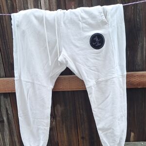 Nike Cream Joggers with Black Logo